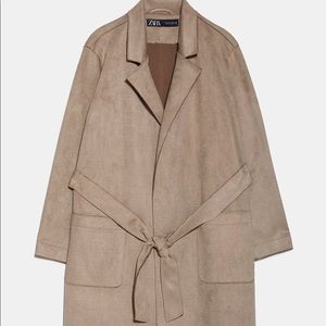 Zara Woman Faux Suede Jacket